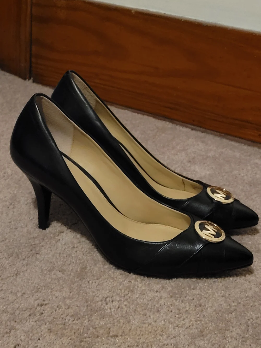 Michael Kors Black Leather Pointed-Toe 3